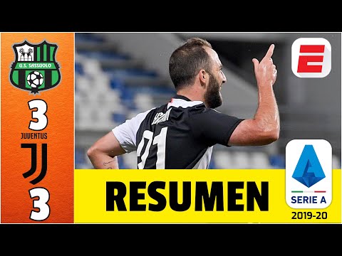 Sassuolo 3-3 Juventus RESUMEN Serie A - PARTIDAZO La Juve sufrió y sumó tres partidos sin ganar