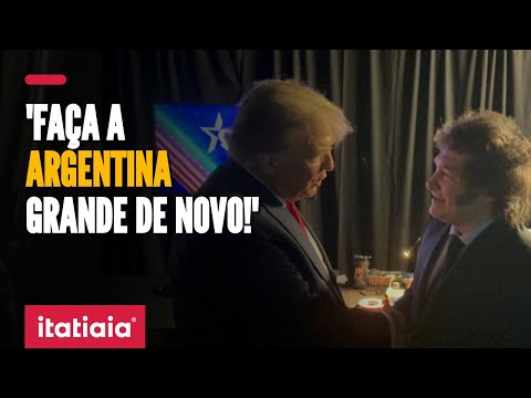 TRUMP E MILEI SE ENCONTRAM EM EVENTO CONSERVADOR REALIZADO NOS EUA