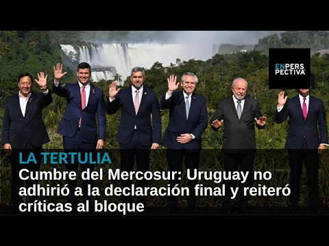 Cumbre del Mercosur: Uruguay no adhirió a la declaración final y reiteró críticas al bloque