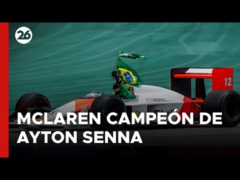 ? Exhiben en Roma el McLaren campeón de la F1 del legendario Ayrton Senna