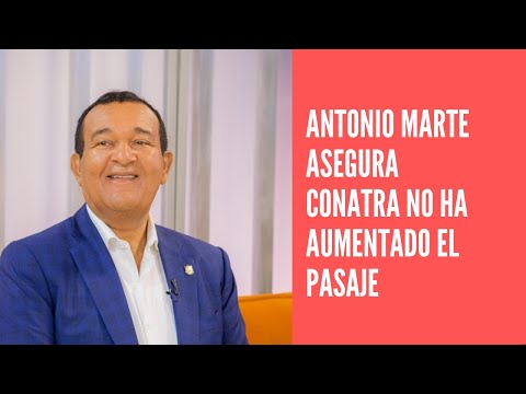 Antonio Marte asegura Conatra no ha aumentado el pasaje