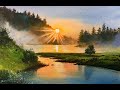 Watercolor painting tutorial - Sunset Scene