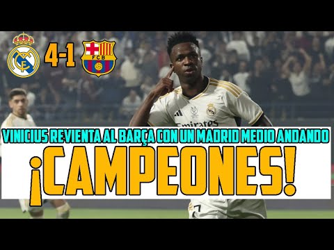 VINICIUS REVIENTA AL BARÇA Y EL MADRID MEDIO ANDANDO ACABA CON LA MILONGA DE XAVI EN LA SUPERCOPA