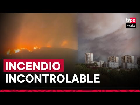 Chile: incendio forestal incontrolable en Viña del Mar