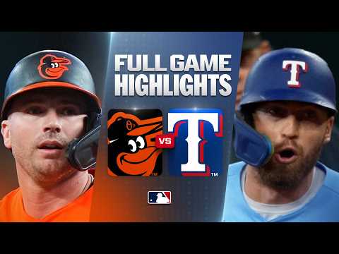 볼티모어 오리올스 vs 텍사스 레인저스: 공식 풀 경기 하이라이트 (8월 9) | 2026 MLB 시즌