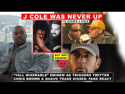 “Yall Miserable” Eminem NFL Ad Triggers Twitter, Ye SLAMS Drake’s Kendrick DISS, Chris Brown v Quavo