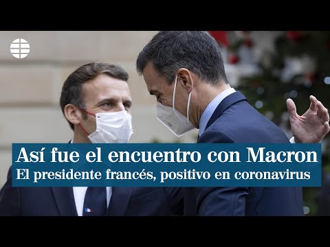 Así fue el encuentro entre Macron y Sánchez