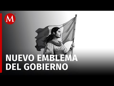 El nuevo emblema del gobierno de Claudia Sheinbaum ya es visible