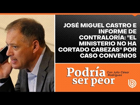 José Miguel Castro tras informe: El ministerio no ha cortado cabezas por Caso Convenios