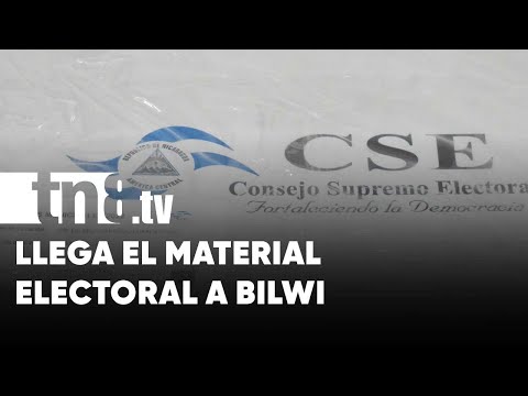Llegan maletas electorales para las elecciones municipales 2022 en Bilwi - Nicaragua