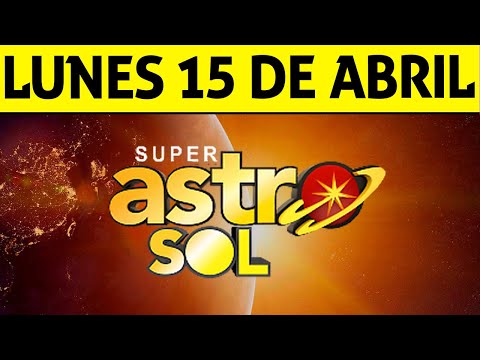Resultado de ASTRO SOL del Lunes 15 de Abril de 2024  SUPER ASTRO