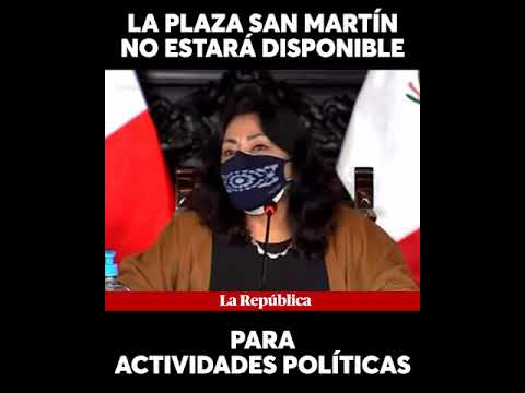 Bermúdez: “Plaza San Martín no estará disponible para ningún tipo de acto político”