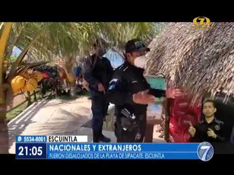 Turistas nacionales y extranjeros fueron desalojados de playas de Sipacate