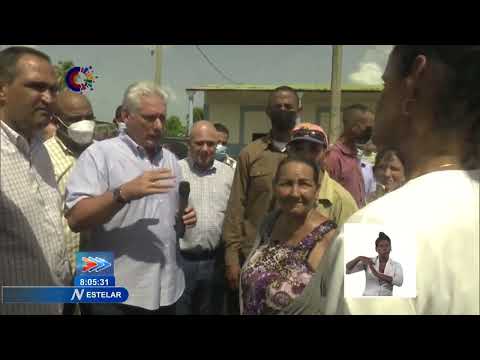 Visita Presidente de Cuba lugares de interés económico y social en Morón, Ciego de Ávila