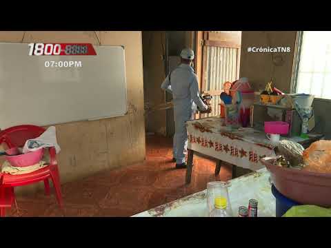Familias del barrio Santa Ana se unen a jornada antiepidémica - Nicaragua