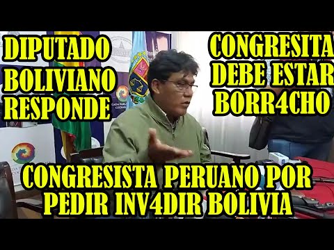 DIPUTADO HECTOR ARCE RESPONDIO CONGRESISTA FUJIMORISTA POR PEDIR AL EJERCITO INV4DIR BOLIVIA..