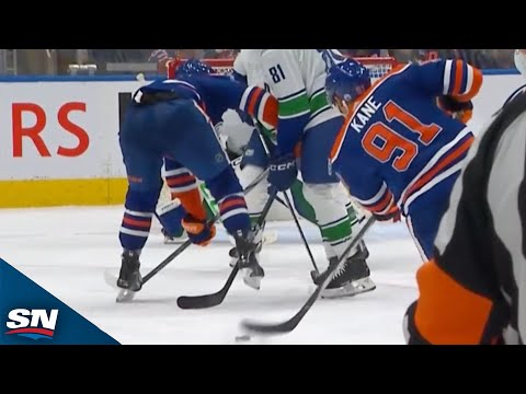Oilers  Evander Kane Rips Wrist Shot Home After Clean Face-off Win