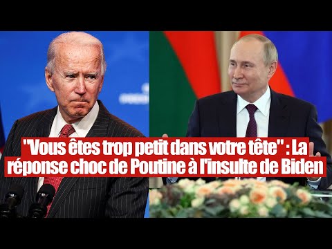 Riposte humiliante : Vladimir Poutine répond au président Joe Biden