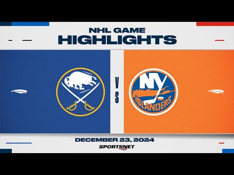 NHL Highlights | Sabres vs. Islanders - December 23, 2024