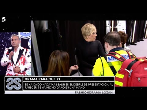 La fuerte caída de Chelo García Cortés en el arranque de la 'Sálvame Fashion Week': Se ha roto...