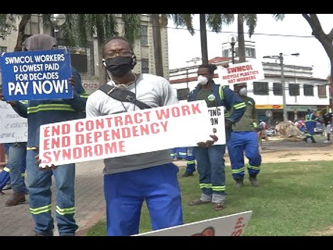 Sanitation Workers Protest For Improved Conditions, Better Salaries