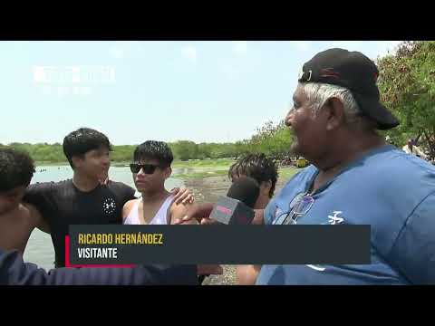 Familias disfrutan de cálidas aguas de la laguna de Xiloá este fin de semana - Nicaragua
