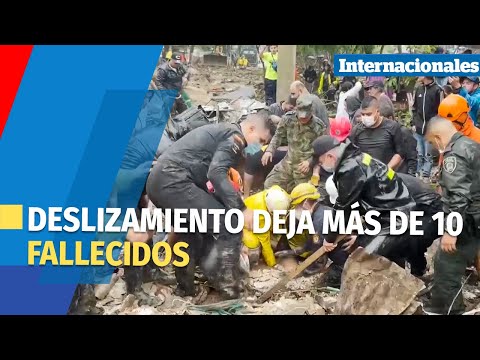 Ascienden a 14 los fallecidos por deslizamiento en Colombia