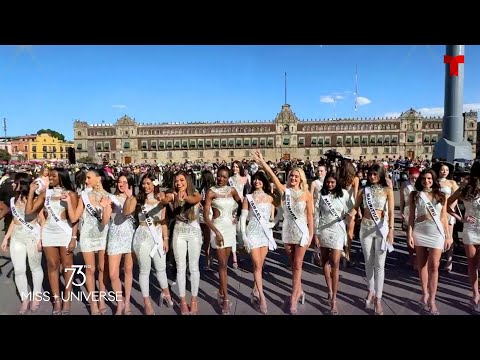 ¡Pura emoción! Las misses brillan en el Zócalo | Telemundo Entretenimiento