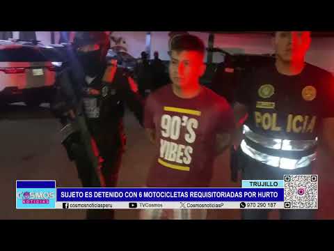 Trujillo: sujeto es detenido con 6 motocicletas requisitoriadas por hurto