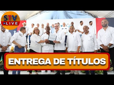 PRESIDENTE LUIS ABINADER ENCABEZA ACTO DE ENTREGA DE TÍTULOS - SAN PEDRO DE MACORÍS
