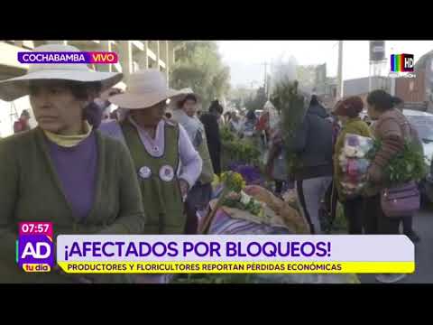 ¡Afectados por los bloqueos! Productores y floricultores piden soluciones