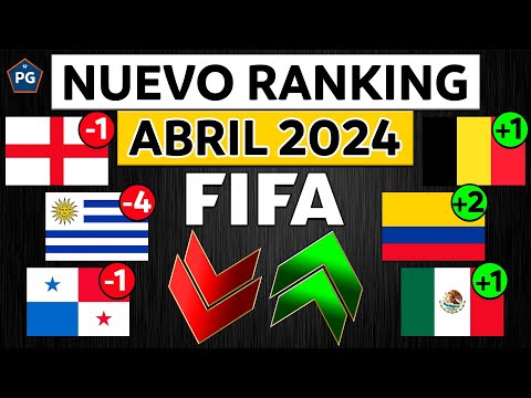 NUEVO RANKING FIFA ABRIL 2024  MAYORES CAÍDAS, ASCENSOS y SIN SENTIDOS