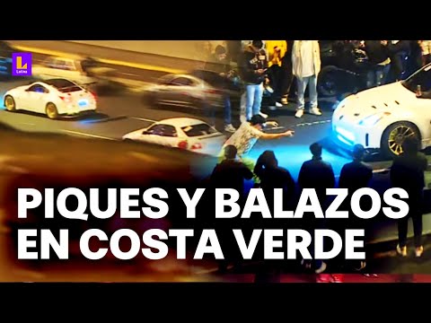 Descontrol en la Costa Verde por piques ilegales en la madrugada: No se registraron detenciones