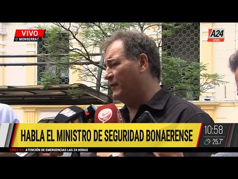 Habló Javier Alonso, ministro de Seguridad Bonaerense