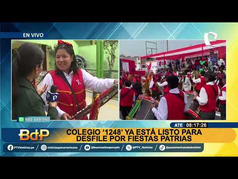 Ate: Así se prepara el Colegio “1248” para el desfile por Fiestas Patrias