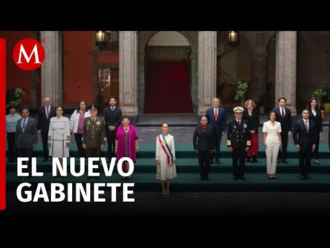 Claudia Sheinbaum da la bienvenida a su nuevo gabinete y líderes internacionales