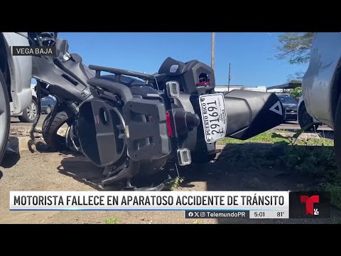 Joven mujer muere en aparatoso accidente con motora en Vega Baja