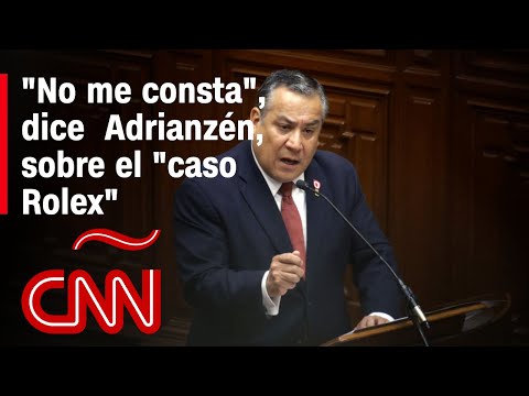Adrianzén sobre “caso Rolex”: La Fiscalía no ha sugerido que Boluarte usó su cargo para enriquecerse
