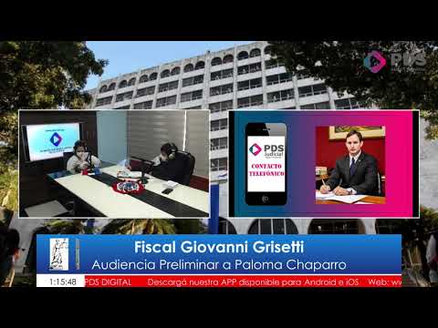 Entrevista- Fiscal Giovanni Grisetti  Audiencia Preliminar a Paloma Chaparro