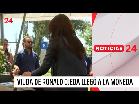 Viuda de Ronald Ojeda llegó a La Moneda