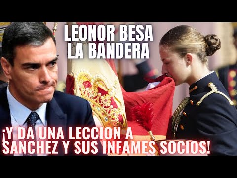 El vídeo de la LEONOR JURANDO la BANDERA de ESPAÑA ¡QUE HA HECHO RABIAR A SÁNCHEZ Y SEPARATISTAS!