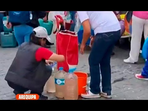 Arequipa: Restablecerían el agua al mediodía, según comunicado