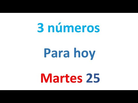 3 números para el Martes 25 de FEBRERO, EL CAMPEÓN DE LOS NÚMEROS