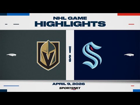 NHL Highlights | Golden Knights vs. Kraken - April 9, 2026