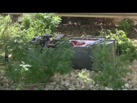 Rollover crash on north side sends driver to hospital with life-threatening injuries