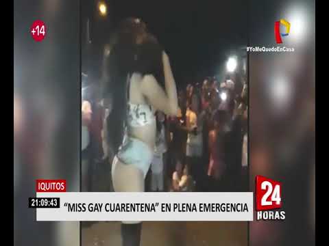 Iquitos: vecinos organizan “Miss gay cuarentena 2020” en medio de la pandemia