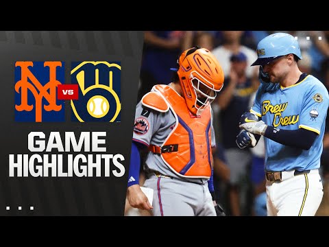 Mets vs. Brewers Game Highlights (8/9/25) | MLB Highlights