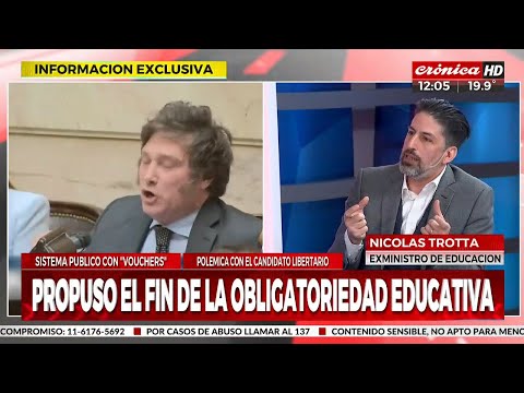 Nicolás Trotta: El déficit educacional no se soluciona con ideas locas