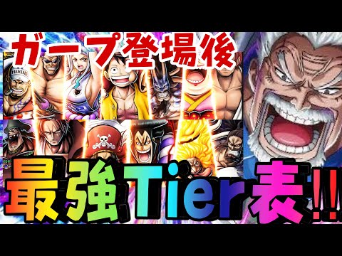 新ガープ後最強Tier表！！評価爆上がりキャラは？？？【バウンティラッシュ】