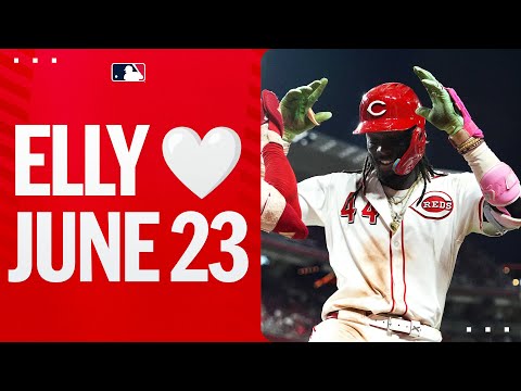Elly De La Cruz hit his 1st career cycle 2 years ago today and was a hit shy of one today! (18th HR)